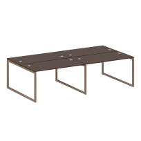Metal System Quattro Р. ст. на 4 раб. места на О-образном м/к 40БО.СМ-4.3 Акация/Антрацит металл 2800*1475*750 Metal System Quattro Р. ст. на 4 раб. места на О-образном м/к 40БО.СМ-4.3 Акация/Антрацит металл 2800*1475*750