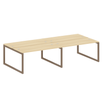 Metal System Quattro Р. ст. на 4 раб. места на О-образном м/к 50БО.СМ-4.4 Акация/Антрацит металл 3200*1475*750 Metal System Quattro Р. ст. на 4 раб. места на О-образном м/к 50БО.СМ-4.4 Акация/Антрацит металл 3200*1475*750