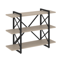 Loft Стеллаж на регулируемых опорах-3 полки VR.L-MST.O-3.8V Тиквуд тёмный/Чёрный металл 1200×400×910 Loft Стеллаж на регулируемых опорах-3 полки VR.L-MST.O-3.8V Тиквуд тёмный/Чёрный металл 1200×400×910