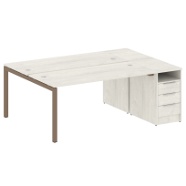 Metal System Quattro Р. ст. с тумбой на П-образном м/к 50БП.РС-СТП-2.4 Акация/Антрацит металл 2012*1475*750 Metal System Quattro Р. ст. с тумбой на П-образном м/к 50БП.РС-СТП-2.4 Акация/Антрацит металл 2012*1475*750