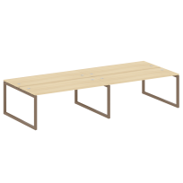Metal System Quattro Р. ст. на 4 раб. места на О-образном м/к 50БО.СМ-4.5 Акация/Антрацит металл 3600*1475*750 Metal System Quattro Р. ст. на 4 раб. места на О-образном м/к 50БО.СМ-4.5 Акация/Антрацит металл 3600*1475*750
