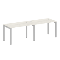 Metal System Quattro Р. ст. на 2 раб. места на П-образном м/к 50БП.СМ-2.2 Акация/Антрацит металл 2400*720*750 Metal System Quattro Р. ст. на 2 раб. места на П-образном м/к 50БП.СМ-2.2 Акация/Антрацит металл 2400*720*750