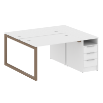 Metal System Quattro Р. ст. с тумбой на О-образном м/к 50БО.РС-СТП-2.2 Акация/Антрацит металл 1612*1475*750 Metal System Quattro Р. ст. с тумбой на О-образном м/к 50БО.РС-СТП-2.2 Акация/Антрацит металл 1612*1475*750