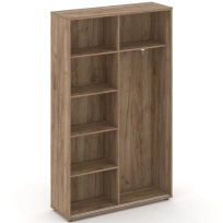 Шкаф-купе комбинированный Style Project SN.SHK.E-002 / Акация Лорка – Белый – Черные ручки / 1200×400×1982 Шкаф-купе комбинированный Style Project SN.SHK.E-002 / Акация Лорка – Белый – Черные ручки / 1200×400×1982