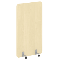 R-line Перегородка на металлических опорах, на роликах DP.R-100-180 Тиквуд тёмный/Серый металл 1000×18×1800