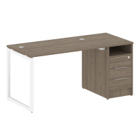 Metal System Quattro Р. ст. с тумбой на О-образном м/к 40БО.РС-СТП-1.2 Акация/Антрацит металл 1612*720*750 Metal System Quattro Р. ст. с тумбой на О-образном м/к 40БО.РС-СТП-1.2 Акация/Антрацит металл 1612*720*750
