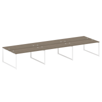Metal System Quattro Р. ст. на 6 раб. места на О-образном м/к 40БО.СМ-6.4 Акация/Антрацит металл 4800*1475*750 Metal System Quattro Р. ст. на 6 раб. места на О-образном м/к 40БО.СМ-6.4 Акация/Антрацит металл 4800*1475*750
