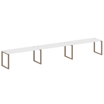 Metal System Р. ст. на 3 раб. места на О-образном м/к БО.СМ-3.5 Акация/Антрацит металл 5400*720*750