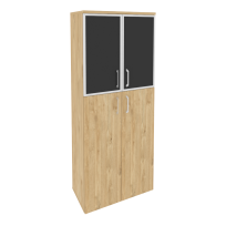 Onix Шкаф высокий широкий O.ST-1.7 R black Тиквуд светлый/Стекло black 800*420*1977 Onix Шкаф высокий широкий O.ST-1.7 R black Тиквуд светлый/Стекло black 800*420*1977