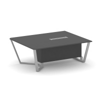 Сектор переговорного стола начальный Steel Meet L=2000 KD-PR.B.SPNW-20 / Тиквуд Светлый – Металл Серый / 2000×1600×750 Сектор переговорного стола начальный Steel Meet L=2000 KD-PR.B.SPNW-20 / Тиквуд Светлый – Металл Серый / 2000×1600×750