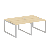 Metal System Quattro Р. ст. на 4 раб. места на О-образном м/к 50БО.СМ-4.1 Акация/Антрацит металл 2000*1475*750