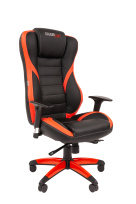 Игровое кресло Chairjet 22 черно-красный синхромех. рег.локти, слайдер