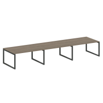 Metal System Quattro Перег. стол (3 столешницы) на О-оразном м/к 50БО.ПРГ-3.4 Акация/Антрацит металл 4800*1235*750 Metal System Quattro Перег. стол (3 столешницы) на О-оразном м/к 50БО.ПРГ-3.4 Акация/Антрацит металл 4800*1235*750