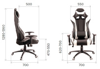 Геймерское кресло Everprof Lotus S6 Экокожа Белый Геймерское кресло Everprof Lotus S6 Экокожа Белый