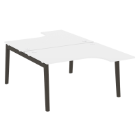 Onix Wood Рабочая станция OW.D.SA-3 Белый бриллиант/Дуб светлый/Белый металл 1380*2395*750 (1635/460)