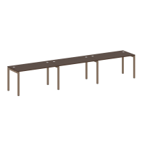 Metal System Quattro Р. ст. на 3 раб. места на П-образном м/к 50БП.СМ-3.3 Акация/Антрацит металл 4200*720*750 Metal System Quattro Р. ст. на 3 раб. места на П-образном м/к 50БП.СМ-3.3 Акация/Антрацит металл 4200*720*750