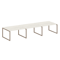 Metal System Quattro Перег. стол (3 столешницы) на О-оразном м/к 40БО.ПРГ-3.3 Акация/Антрацит металл 4200*1235*750 Metal System Quattro Перег. стол (3 столешницы) на О-оразном м/к 40БО.ПРГ-3.3 Акация/Антрацит металл 4200*1235*750