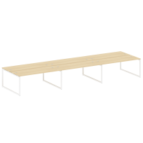 Metal System Quattro Р. ст. на 6 раб. места на О-образном м/к 40БО.СМ-6.5 Акация/Антрацит металл 5400*1475*750 Metal System Quattro Р. ст. на 6 раб. места на О-образном м/к 40БО.СМ-6.5 Акация/Антрацит металл 5400*1475*750