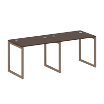 Metal System Quattro Р. ст. на 2 раб. места на О-образном м/к 40БО.СМ-2.1 Акация/Антрацит металл 2000*720*750 Metal System Quattro Р. ст. на 2 раб. места на О-образном м/к 40БО.СМ-2.1 Акация/Антрацит металл 2000*720*750