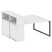 Metal System Quattro Р. ст. с шкафом-купе на О-образном м/к 40БО.РС-СШК-2.3 Т Акация/Антрацит металл 1810*1475*1098 Metal System Quattro Р. ст. с шкафом-купе на О-образном м/к 40БО.РС-СШК-2.3 Т Акация/Антрацит металл 1810*1475*1098