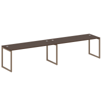 Metal System Quattro Р. ст. на 2 раб. места на О-образном м/к 40БО.СМ-2.5 Акация/Антрацит металл 3600*720*750 Metal System Quattro Р. ст. на 2 раб. места на О-образном м/к 40БО.СМ-2.5 Акация/Антрацит металл 3600*720*750