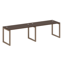 Metal System Quattro Р. ст. на 2 раб. места на О-образном м/к 50БО.СМ-2.3 Акация/Антрацит металл 2800*720*750 Metal System Quattro Р. ст. на 2 раб. места на О-образном м/к 50БО.СМ-2.3 Акация/Антрацит металл 2800*720*750