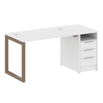 Metal System Quattro Р. ст. с тумбой на О-образном м/к 50БО.РС-СТП-1.2 Акация/Антрацит металл 1612*720*750 Metal System Quattro Р. ст. с тумбой на О-образном м/к 50БО.РС-СТП-1.2 Акация/Антрацит металл 1612*720*750