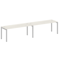 Metal System Quattro Р. ст. на 2 раб. места на П-образном м/к 50БП.СМ-2.5 Акация/Антрацит металл 3600*720*750 Metal System Quattro Р. ст. на 2 раб. места на П-образном м/к 50БП.СМ-2.5 Акация/Антрацит металл 3600*720*750