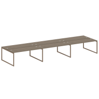 Metal System Quattro Р. ст. на 6 раб. места на О-образном м/к 40БО.СМ-6.5 Акация/Антрацит металл 5400*1475*750 Metal System Quattro Р. ст. на 6 раб. места на О-образном м/к 40БО.СМ-6.5 Акация/Антрацит металл 5400*1475*750