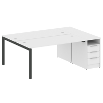 Metal System Quattro Р. ст. с тумбой на П-образном м/к 50БП.РС-СТП-2.4 Акация/Антрацит металл 2012*1475*750 Metal System Quattro Р. ст. с тумбой на П-образном м/к 50БП.РС-СТП-2.4 Акация/Антрацит металл 2012*1475*750