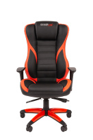 Игровое кресло Chairjet 22 черно-красный синхромех. рег.локти, слайдер