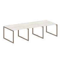 Metal System Quattro Перег. стол (3 столешницы) на О-оразном м/к 40БО.ПРГ-3.1 Акация/Антрацит металл 3000*1235*750 Metal System Quattro Перег. стол (3 столешницы) на О-оразном м/к 40БО.ПРГ-3.1 Акация/Антрацит металл 3000*1235*750