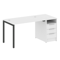 Metal System Quattro Р. ст. с тумбой на П-образном м/к 40БП.РС-СТП-1.2 Акация/Антрацит металл 1612*720*750 Metal System Quattro Р. ст. с тумбой на П-образном м/к 40БП.РС-СТП-1.2 Акация/Антрацит металл 1612*720*750