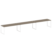Metal System Quattro Р. ст. на 3 раб. места на О-образном м/к 40БО.СМ-3.5 Акация/Антрацит металл 5400*720*750 Metal System Quattro Р. ст. на 3 раб. места на О-образном м/к 40БО.СМ-3.5 Акация/Антрацит металл 5400*720*750