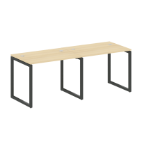 Metal System Quattro Р. ст. на 2 раб. места на О-образном м/к 40БО.СМ-2.1 Акация/Антрацит металл 2000*720*750 Metal System Quattro Р. ст. на 2 раб. места на О-образном м/к 40БО.СМ-2.1 Акация/Антрацит металл 2000*720*750