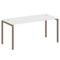 Metal System Quattro Стол офисный на П-образном м/к 40БП.СП-4 Вяз/Мокко металл 1600×720×750 Metal System Quattro Стол офисный на П-образном м/к 40БП.СП-4 Вяз/Мокко металл 1600×720×750