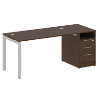 Metal System Quattro Р. ст. с тумбой на П-образном м/к 50БП.РС-СТП-1.3 Акация/Антрацит металл 1812*720*750 Metal System Quattro Р. ст. с тумбой на П-образном м/к 50БП.РС-СТП-1.3 Акация/Антрацит металл 1812*720*750