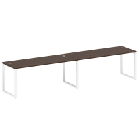 Metal System Р. ст. на 2 раб. места на О-образном м/к БО.СМ-2.5 Акация/Антрацит металл 3600*720*750