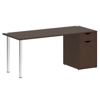 Home Office Стол офисный VR.SP-3-178.1 Серый/Хром опоры 1780×720×750