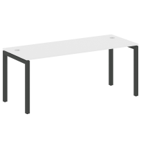 Metal System Quattro Стол офисный на П-образном м/к 50БП.СП-5 Вяз/Мокко металл 1800×720×750