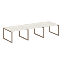 Metal System Quattro Перег. стол (3 столешницы) на О-оразном м/к 50БО.ПРГ-3.2 Акация/Антрацит металл 3600*1235*750 Metal System Quattro Перег. стол (3 столешницы) на О-оразном м/к 50БО.ПРГ-3.2 Акация/Антрацит металл 3600*1235*750