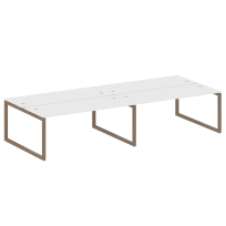 Metal System Quattro Р. ст. на 4 раб. места на О-образном м/к 50БО.СМ-4.5 Акация/Антрацит металл 3600*1475*750 Metal System Quattro Р. ст. на 4 раб. места на О-образном м/к 50БО.СМ-4.5 Акация/Антрацит металл 3600*1475*750