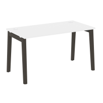 Onix Wood Стол офисный OW.SP-3.7 Дуб мали/Дуб светлый/Белый металл 1380×720×750 Onix Wood Стол офисный OW.SP-3.7 Дуб мали/Дуб светлый/Белый металл 1380×720×750