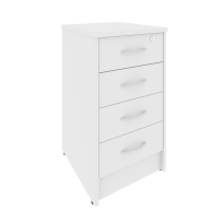 Riva Тумба приставная с фолдингом (4 ящика, с замком) А.ТП-4F-S Белый 412*450*750 Riva Тумба приставная с фолдингом (4 ящика, с замком) А.ТП-4F-S Белый 412*450*750