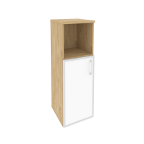 Onix Шкаф средний узкий левый O.SU-2.2 R (L) white Тиквуд светлый/Стекло whitе 400*420*1207 Onix Шкаф средний узкий левый O.SU-2.2 R (L) white Тиквуд светлый/Стекло whitе 400*420*1207