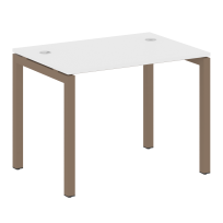Metal System Quattro Стол офисный на П-образном м/к 50БП.СП-1 Вяз/Мокко металл 1000×720×750 Metal System Quattro Стол офисный на П-образном м/к 50БП.СП-1 Вяз/Мокко металл 1000×720×750