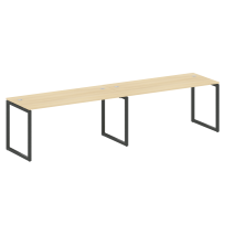 Metal System Quattro Р. ст. на 2 раб. места на О-образном м/к 40БО.СМ-2.4 Акация/Антрацит металл 3200*720*750 Metal System Quattro Р. ст. на 2 раб. места на О-образном м/к 40БО.СМ-2.4 Акация/Антрацит металл 3200*720*750