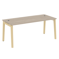 Onix Wood Direct Стол руководителя OW.SRR-5.8 Белый бриллиант/Дуб светлый/Белый металл 1780*800*750 Onix Wood Direct Стол руководителя OW.SRR-5.8 Белый бриллиант/Дуб светлый/Белый металл 1780*800*750