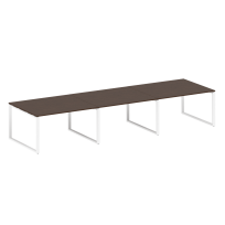 Metal System Перег. стол (3 столешницы) на О-оразном м/к БО.ПРГ-3.3 Акация/Антрацит металл 4200*1235*750 Metal System Перег. стол (3 столешницы) на О-оразном м/к БО.ПРГ-3.3 Акация/Антрацит металл 4200*1235*750
