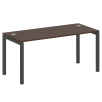 Metal System Quattro Стол офисный на П-образном м/к 50БП.СП-4 Вяз/Мокко металл 1600×720×750